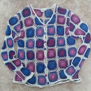 🍁SALE!  Crocheted Cardigan - Hippie Chic